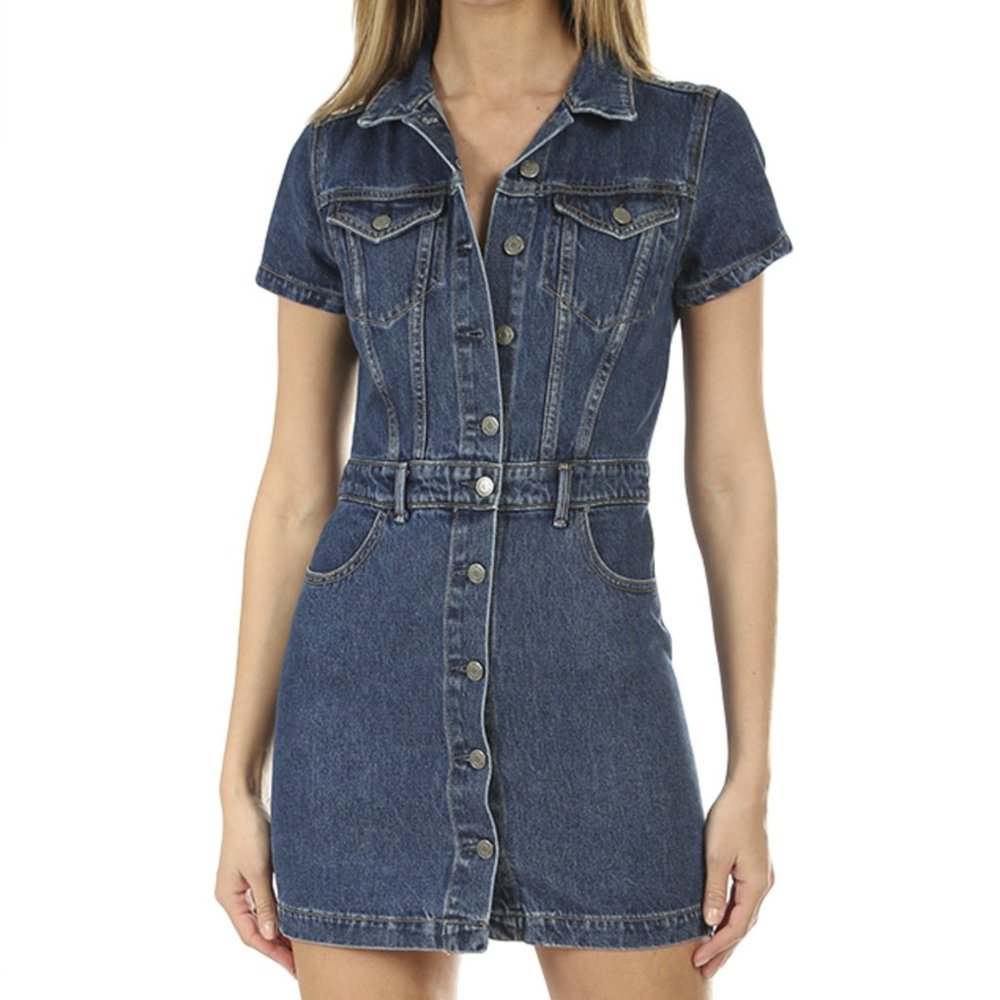 GRLFRND MAX Denim Mini Dress Size Small